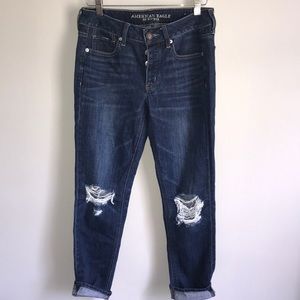 American Eagle dark wash boyfriend jeans
